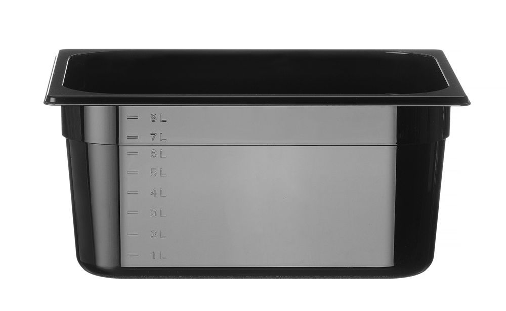 Gastronorm-Behälter 1/2 Profi Line GN 1/2 95L Schwarz 325x265x(H)150mm-ING12253