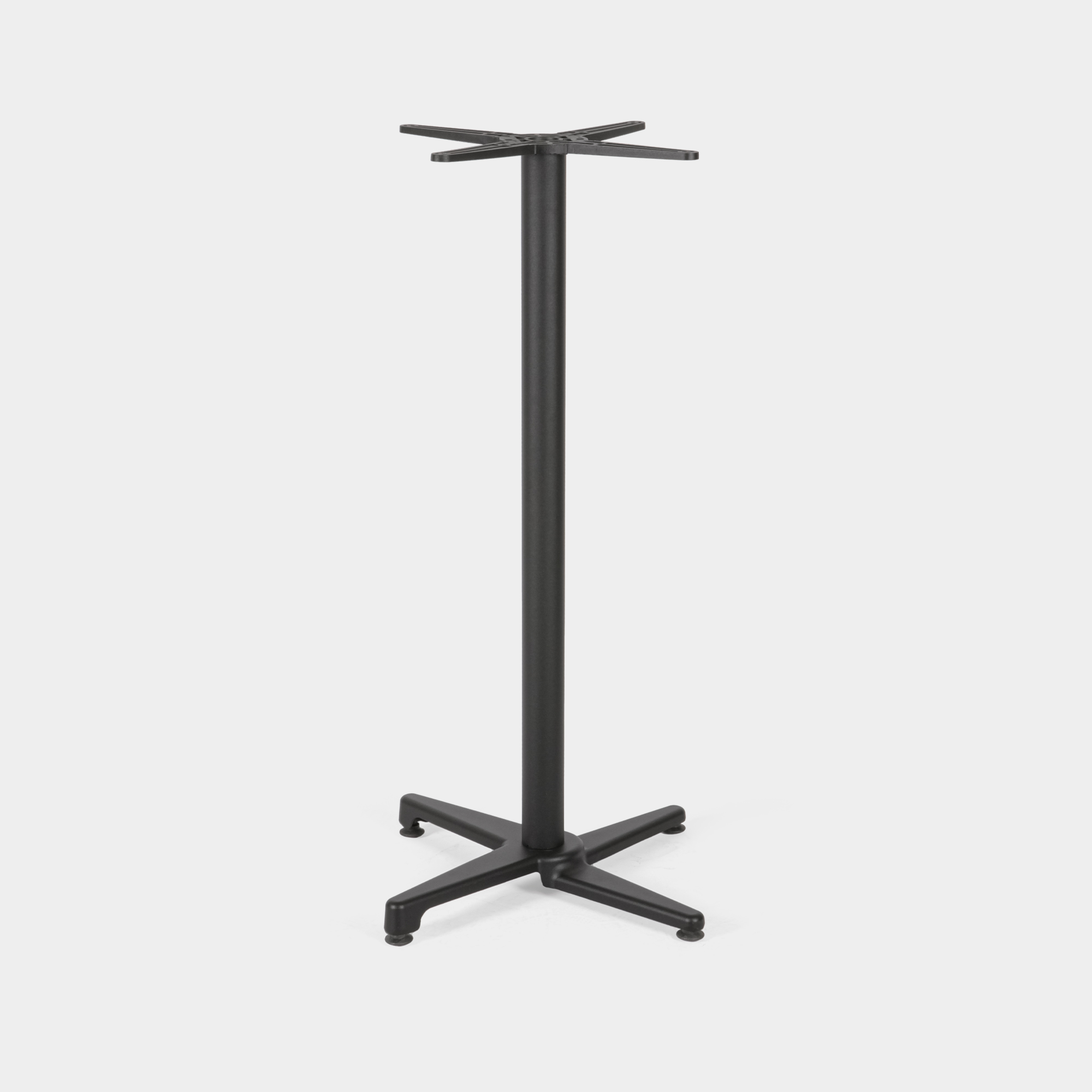 Tischbein Schwarz Gastronomie Bistro Innen und Außenbereich 108cm