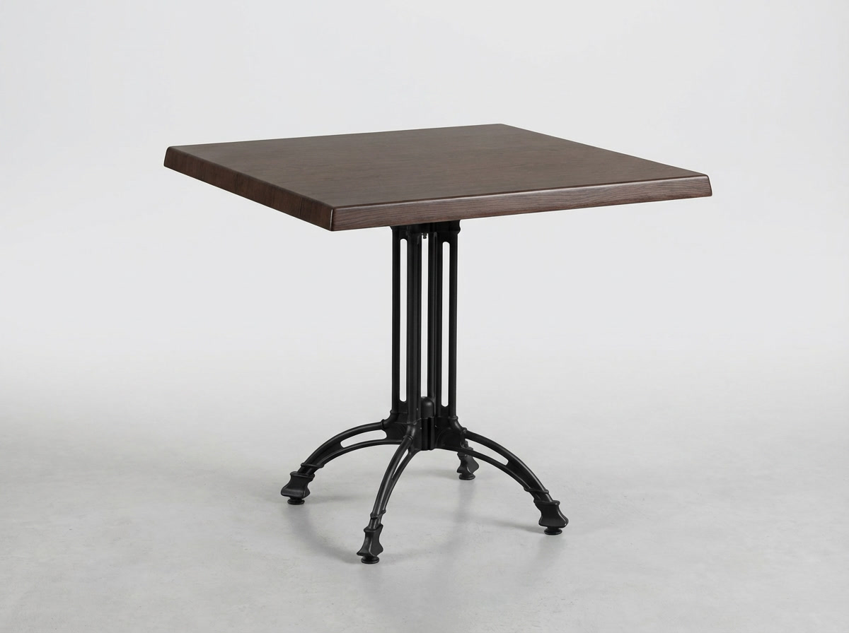 Outdoor Bistro Tisch 70x70cm HPL Dunkelbraun TK1 - Brest