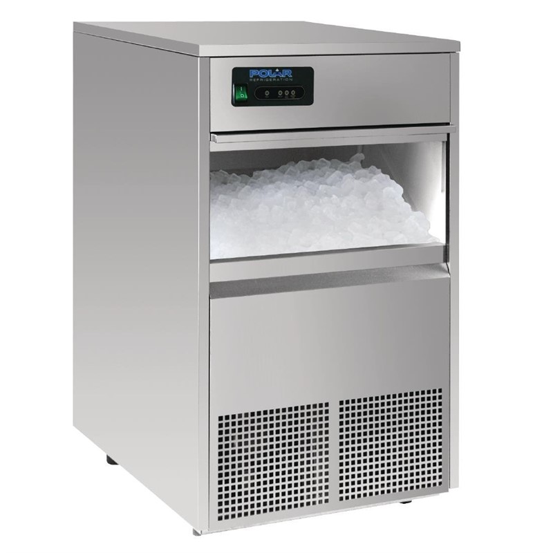 Eiswürfelmaschine 10kg Behälter 50kg pro 24 Stunden Automatische Befüllung-ING10714 Eiswürfelmaschine 10kg Behälter 50kg pro 24 Stunden Automatische Befüllung-ING10714