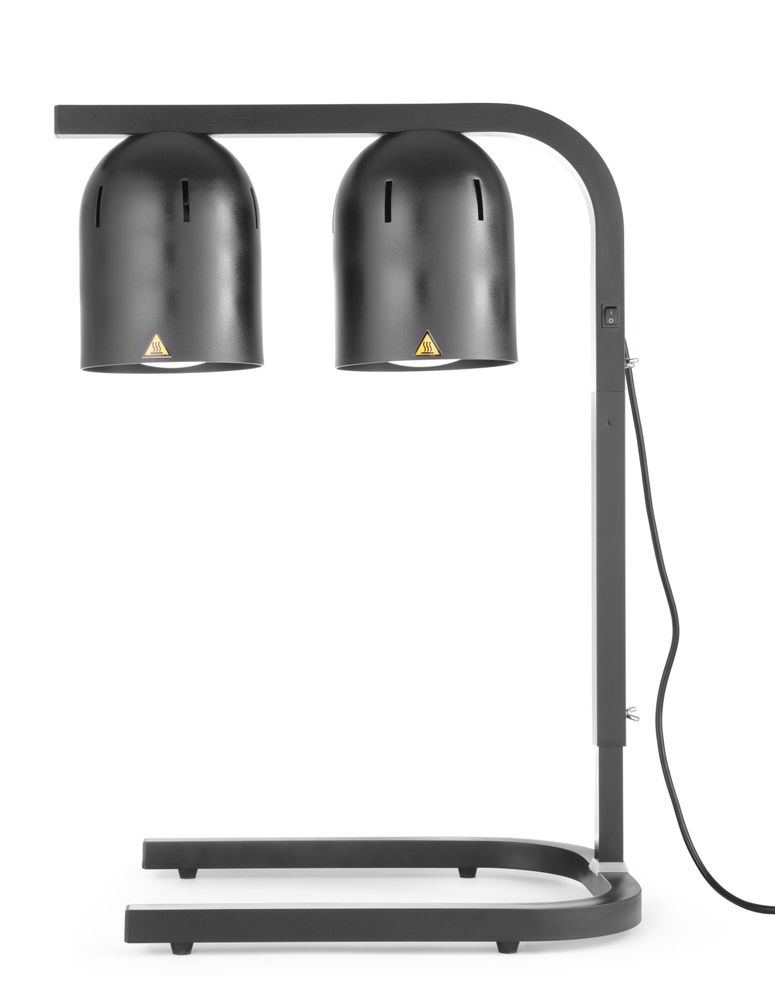 Wärmebrücke mit 2 Infrarotlampen    Schwarz  230V/250W  453x360x(H)790mm-ING11683