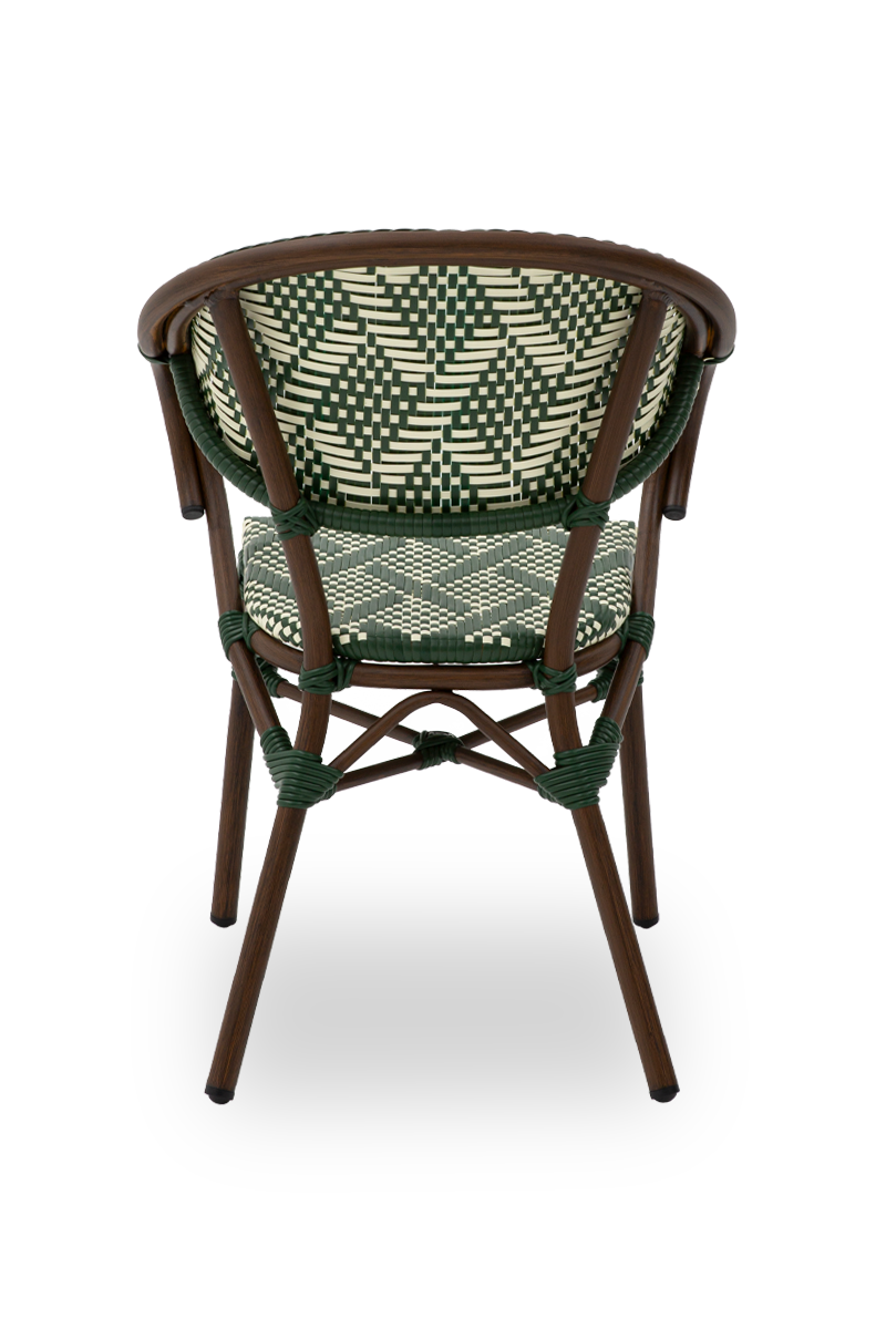 Stuhl Udine in Farbe Grün aus Technorattan Outdoor-ING10890 Stuhl Udine in Farbe Grün aus Technorattan Outdoor-ING10890