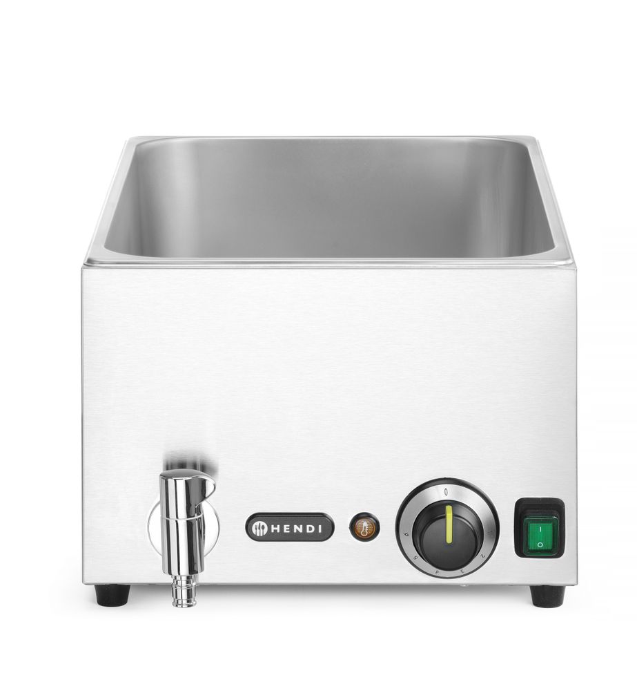 Bain-Marie  Ranger mit Ablasshahn    Kitchen Line  GN 1/1  230V/1000W  576x334x(H)241mm-ING11689