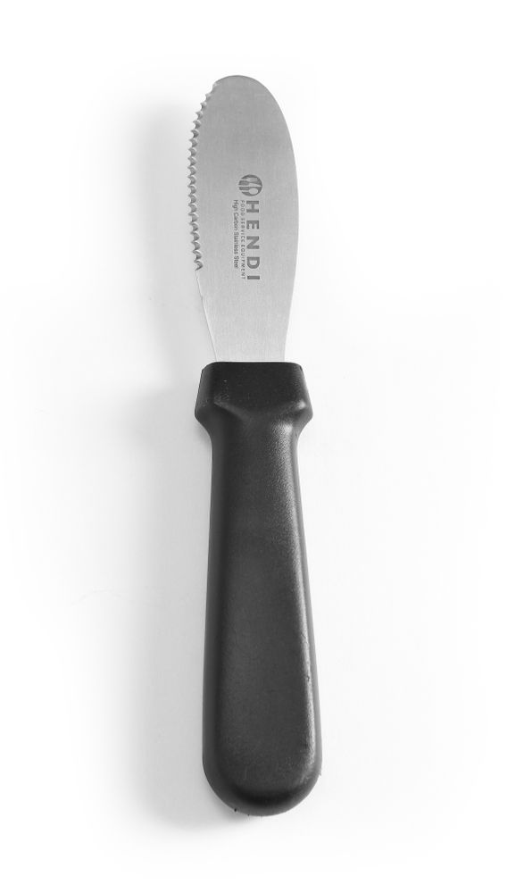 Brötchenstreicher - Wellenschliff Schwarz (L)210mm-ING12466