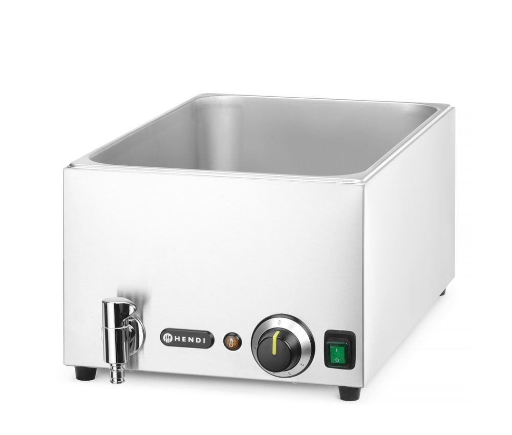 Bain-Marie  Ranger mit Ablasshahn    Kitchen Line  GN 1/1  230V/1000W  576x334x(H)241mm-ING11689