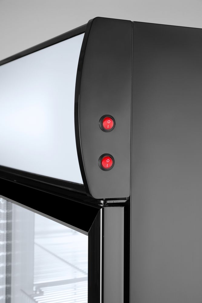 Eintüriger Kühlschrank mit hinterer Bar und hinterleuchteter Blende Arktic 254L Schwarz 220-240V/250-ING11218 Eintüriger Kühlschrank mit hinterer Bar und hinterleuchteter Blende Arktic 254L Schwarz 220-240V/250-ING11218