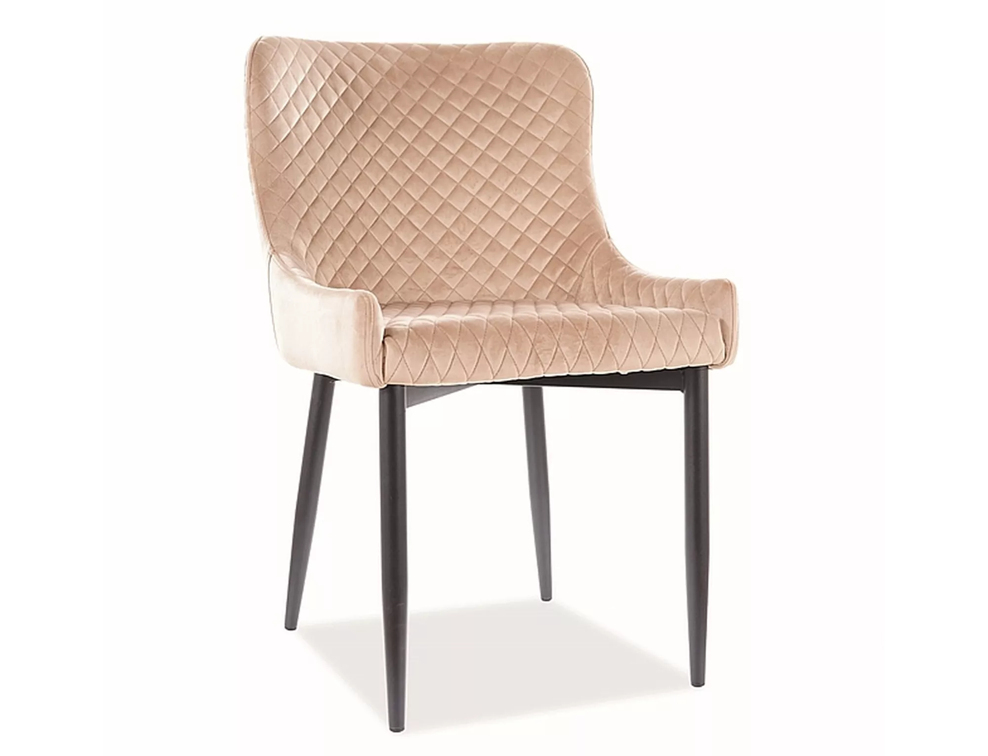 Restaurant Bistro Hotel Stuhl Artus in Beige Samtstoff mit Armlehne 