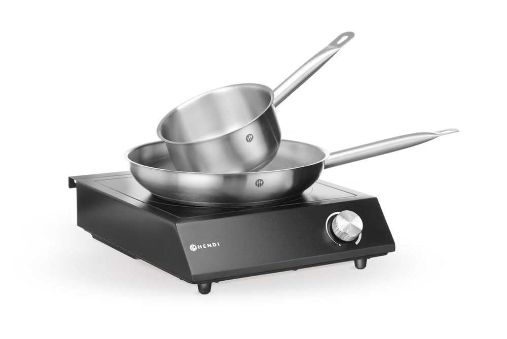 Set: Induktionskocher 3500W + Stielkasserolle + Bratpfanne Schwarz 220-240V/3500W 320x395x(H)95-ING11462 Set: Induktionskocher 3500W + Stielkasserolle + Bratpfanne Schwarz 220-240V/3500W 320x395x(H)95-ING11462