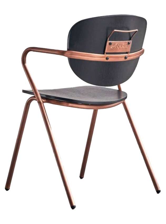 Restaurant Bistro Stuhl Copper Retro