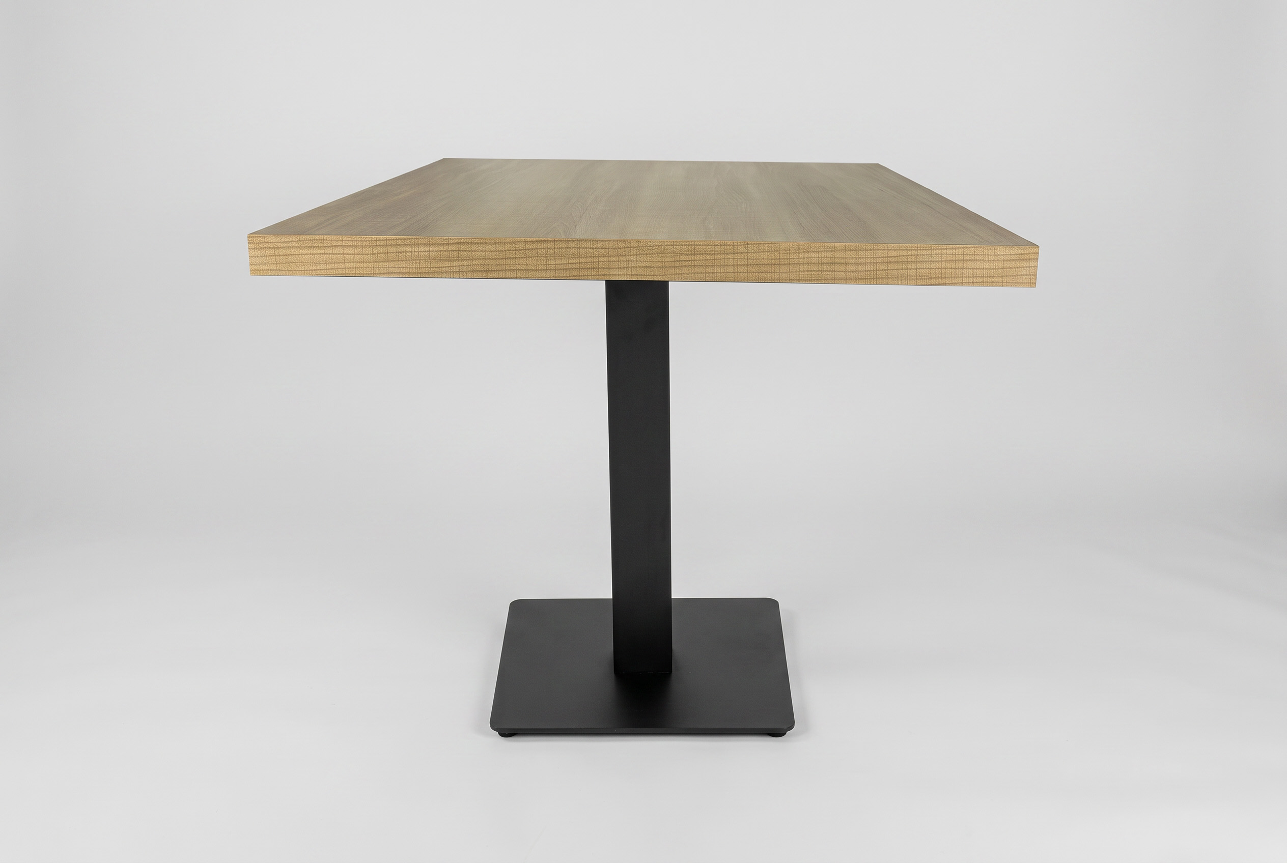 Restaurant Bistro Tisch Lissabon 60x60cm Holzoptik Ahorn Beige