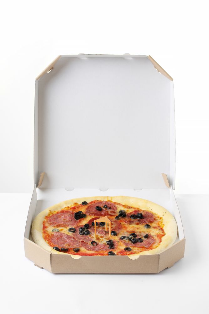 Abstandhalter für Pizzen - 500 Stk.    Orange  500 Stk-ING11622