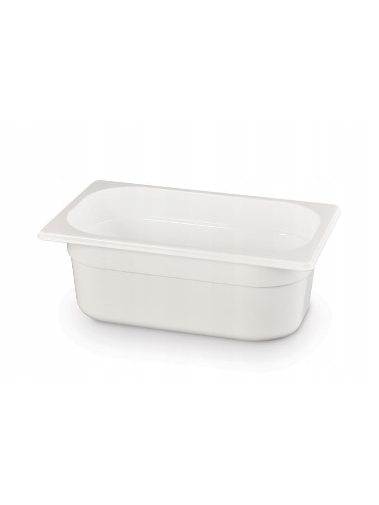 Gastronorm-Behälter 1/4 GN 1/4 18L Weiß 265x162x(H)65mm-ING12391