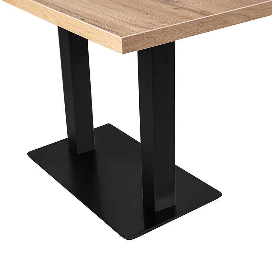 Tisch Andora 100x80cm Eiche Restauranttisch Bistrotisch Gastrotisch Tischbein Schwarz-ING10464 Tisch Andora 100x80cm Eiche Restauranttisch Bistrotisch Gastrotisch Tischbein Schwarz-ING10464