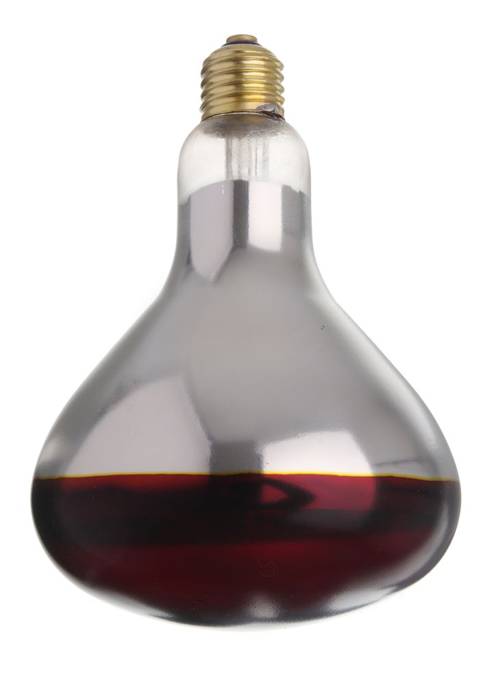 Infrarot-Glühlampe    Rot  230V/250W  ø125x(H)170mm-ING11676