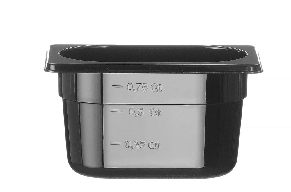 Gastronorm-Behälter 1/9 GN 1/9 1L Schwarz 176x108x(H)100mm-ING12151