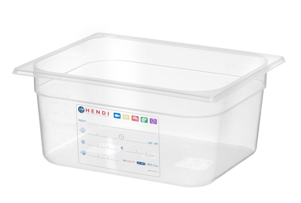 Gastronorm-Behälter 1/2 GN 1/2 95L Transparent 325x265x(H)150mm-ING12221