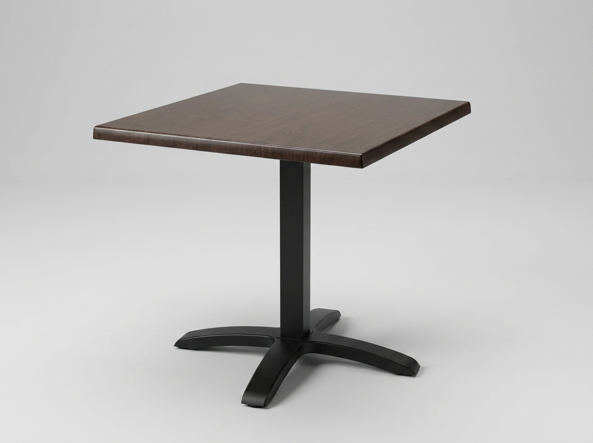 Outdoor Bistro Tisch 70x70cm HPL Dunkelbraun TK3 - Brest