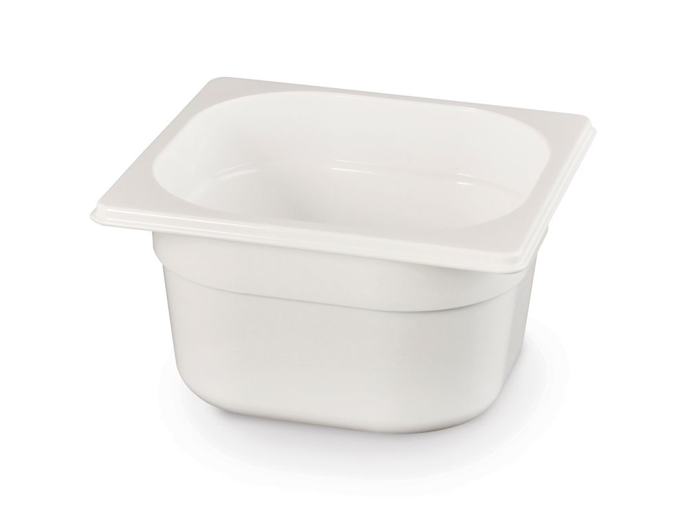 Gastronorm-Behälter 1/6 GN 1/6 24L Weiß 176x162x(H)150mm-ING12374