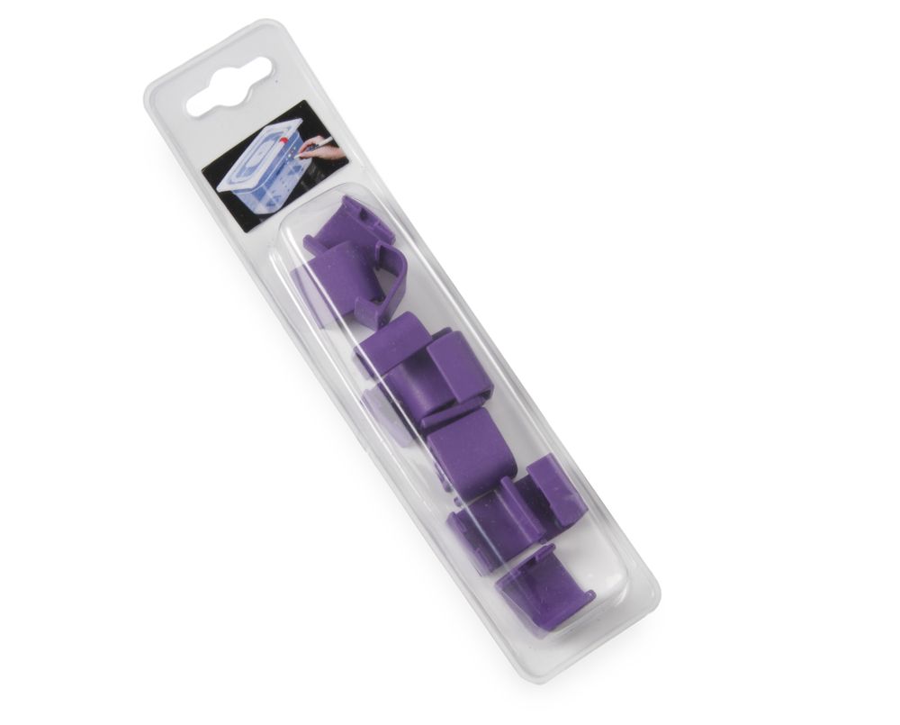 Farbcodierungsclips für HACCP-Aufbewahrungsbehälter Violett 12 Stk-ING12398