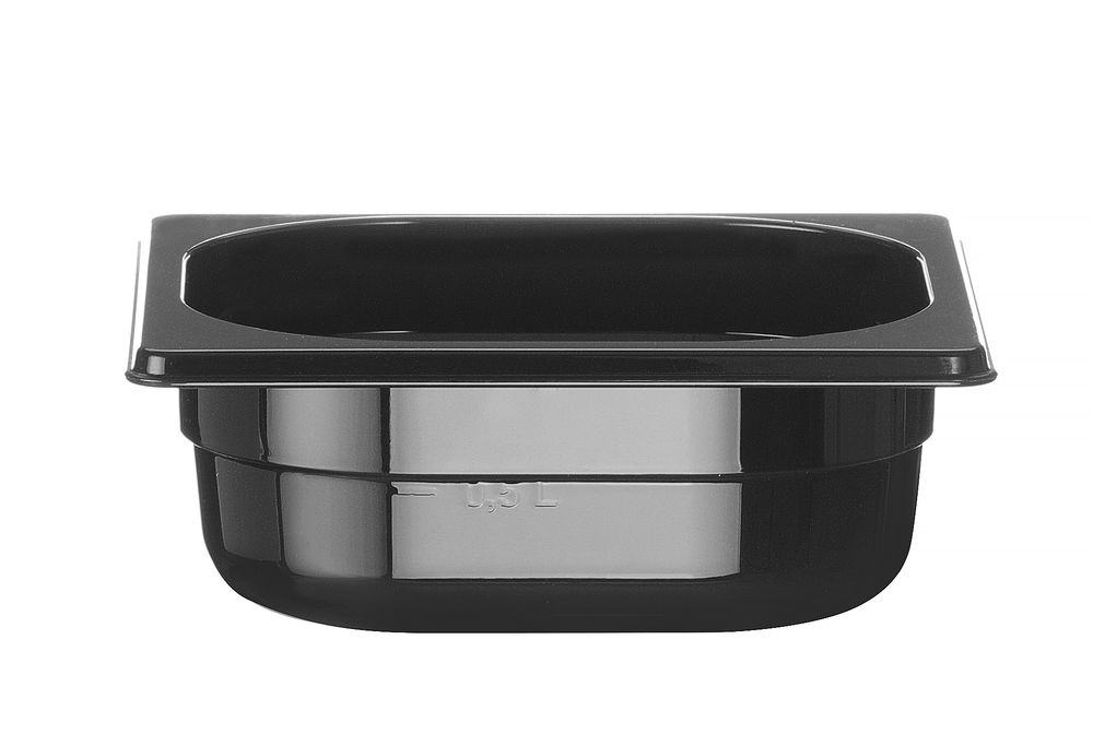 Gastronorm-Behälter 1/6 Profi Line GN 1/6 1L Schwarz 176x162x(H)65mm-ING12160