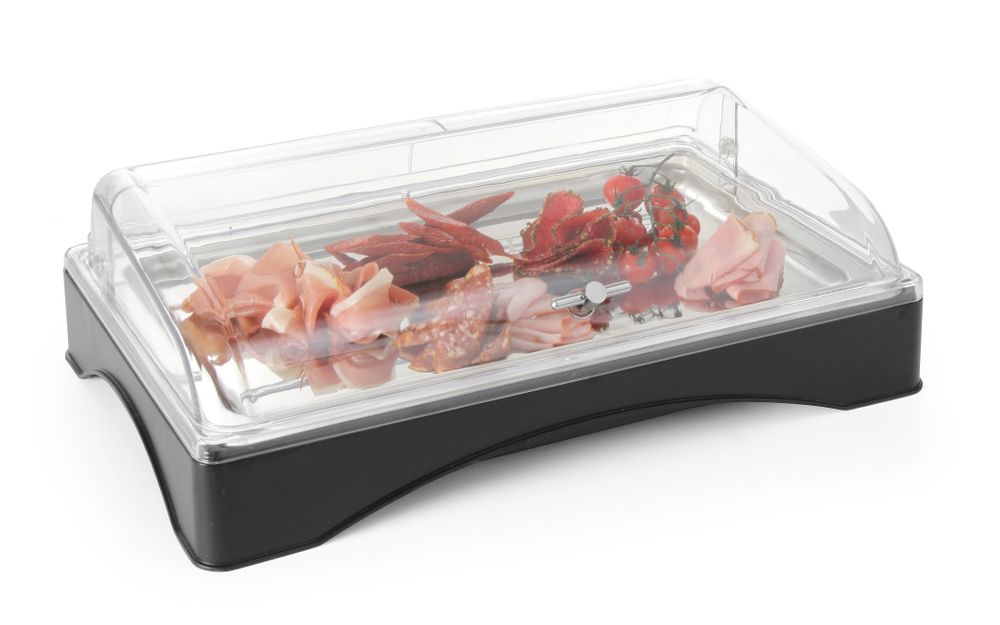 424186_food_1_closed Rolltop-Display gekühlt - GN 1/1  Set inkl. Kühlelement 555x357x(H)175mm