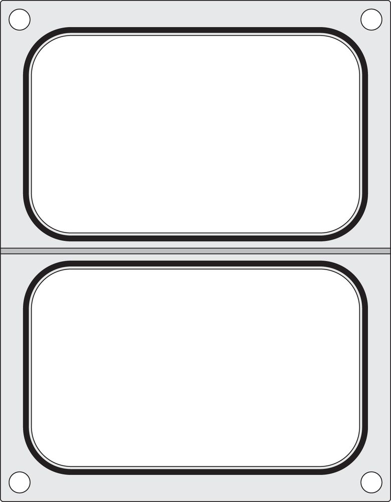 Matrize für Versiegelungsmaschine    zwei Behälter (178x113 mm)-ING11291 Matrize für Versiegelungsmaschine    zwei Behälter (178x113 mm)-ING11291