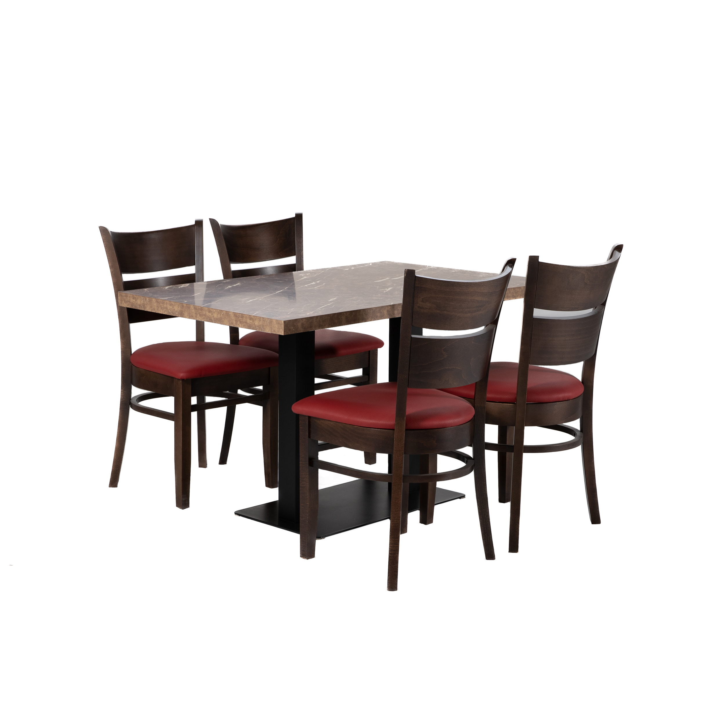 Restauranttisch Catania Mocca Marmor Optik 120x70cm Bistrotisch Gastrotisch-ING10742 Restauranttisch Catania Mocca Marmor Optik 120x70cm Bistrotisch Gastrotisch-ING10742