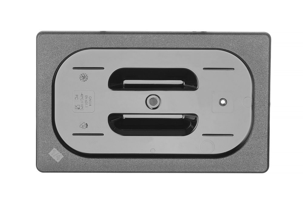 Gastronorm-Deckel GN 1/4 Schwarz 265x162mm-ING12155