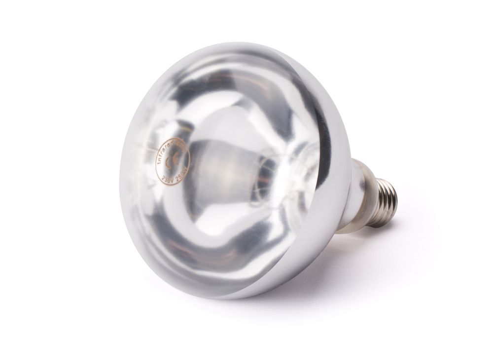 Infrarot-Glühlampe    Weiß  230V/250W  ø125x(H)170mm-ING11678