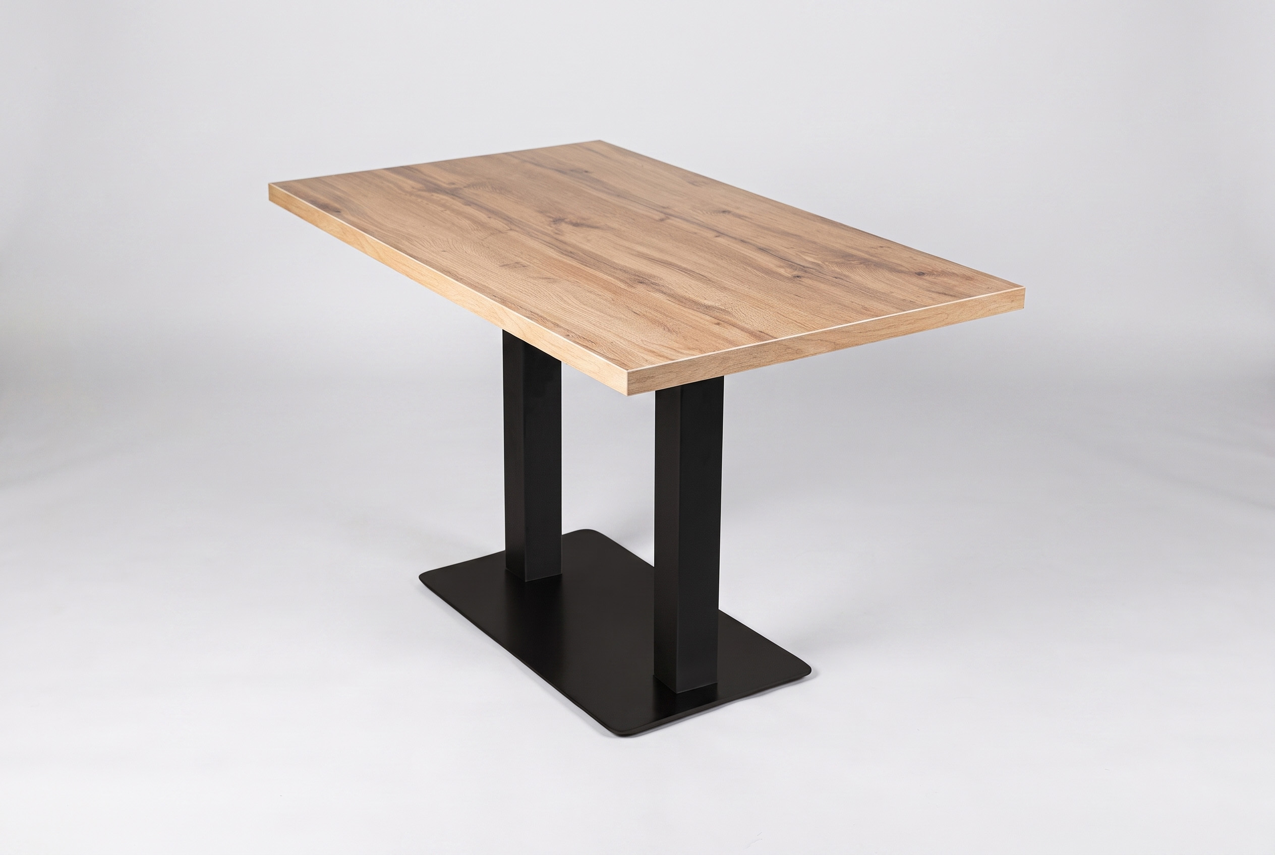 Tisch Andora 100x80cm Eiche Restauranttisch Bistrotisch Gastrotisch Tischbein Schwarz-ING10464