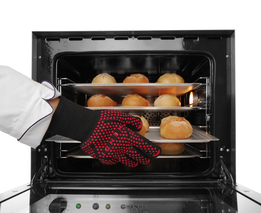 Grillhandschuhe hitzebeständig – 2 Stück    2 Stk.  (L)300mm-ING11714
