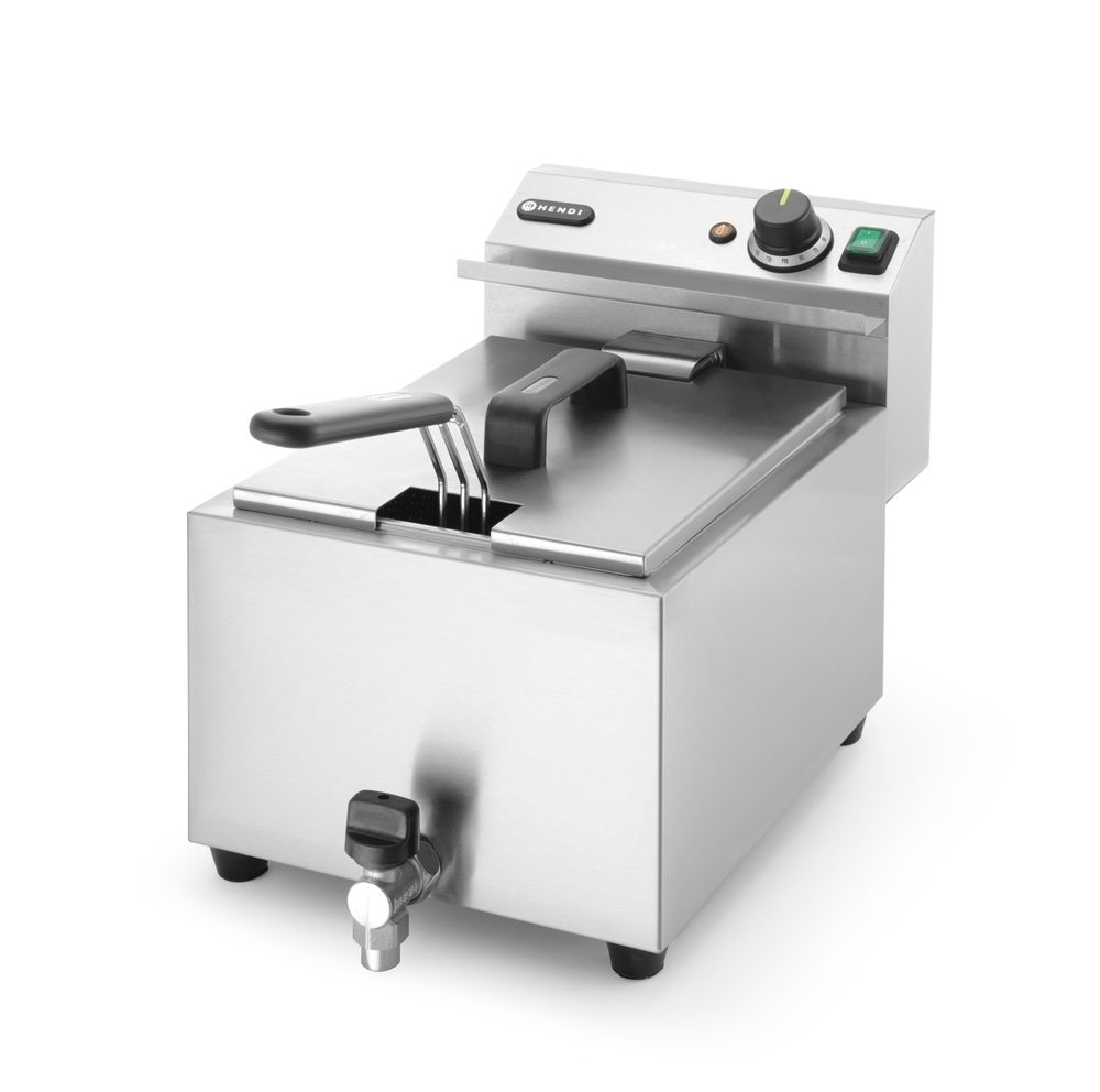 Profi Line Fritteuse mit Ablasshahn  8 l    Profi Line  8L  Grau  230V/3500W  305x515x(H)354mm-ING11551 Profi Line Fritteuse mit Ablasshahn  8 l    Profi Line  8L  Grau  230V/3500W  305x515x(H)354mm-ING11551