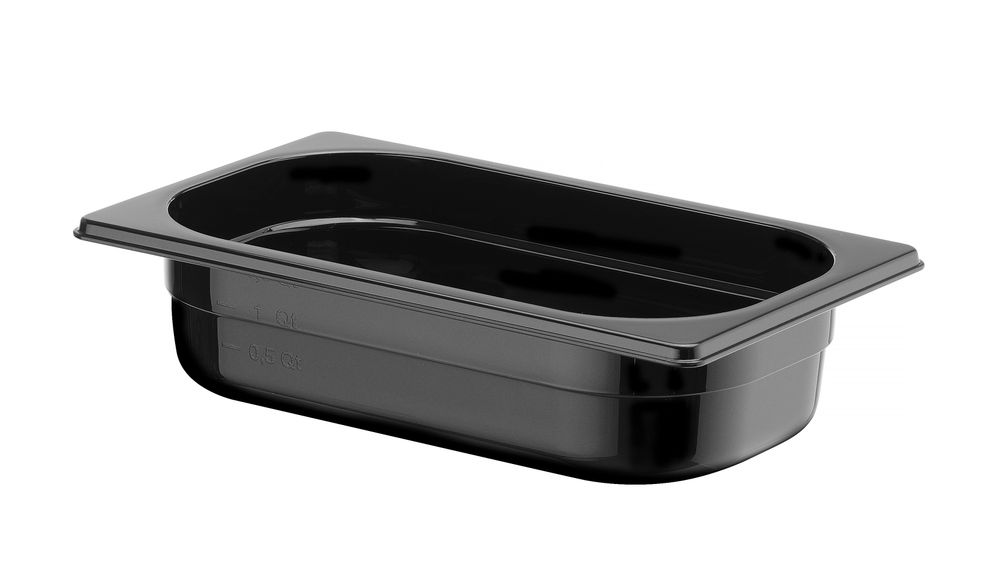Gastronorm-Behälter 1/4 Profi Line GN 1/4 18L Schwarz 265x162x(H)65mm-ING12244