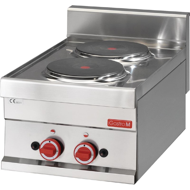 Elektroherd mit 2 Kochplatten Edelstahl 60/30PCE-ING10711 Elektroherd mit 2 Kochplatten Edelstahl 60/30PCE-ING10711