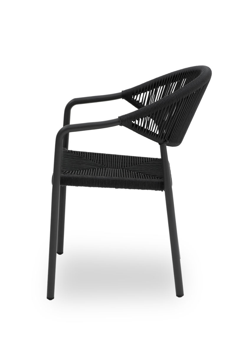 Outdoor Stuhl Latisana Anthrazit mit Armlehne-ING10892 Outdoor Stuhl Latisana Anthrazit mit Armlehne-ING10892