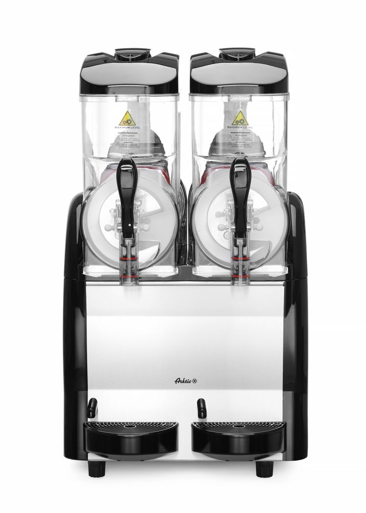 Slush-Eis-Maschine 2x12 Liter - 220-240V/710W 47x51,5x(H)78cm | Doppelt