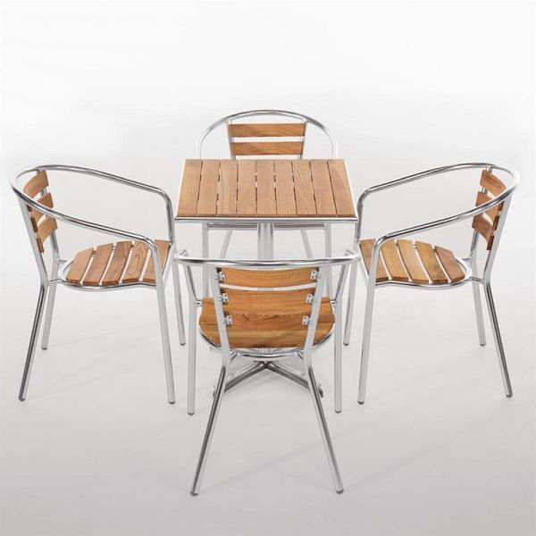 Outdoor Tisch Lero Außenbereich Eschenholz 1 Bein 60cm-ING10606 Outdoor Tisch Lero Außenbereich Eschenholz 1 Bein 60cm-ING10606