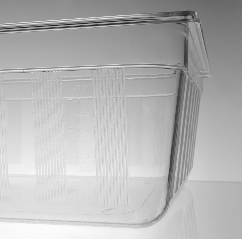 Gastronorm-Behälter 2/1 GN 2/1 58L Transparent 650x530x(H)200mm-ING12322