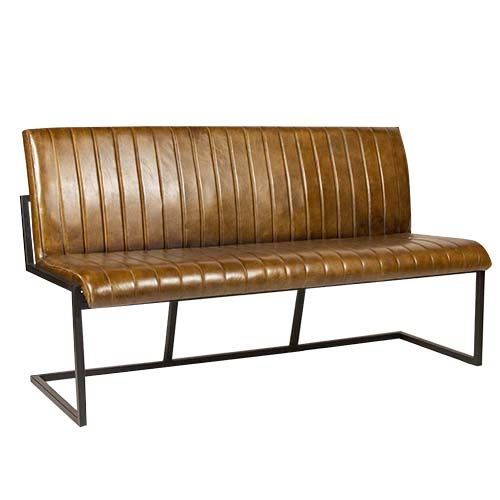 Gastrobank 160cm 3-Sitzer Cognac Braun Old English echtes Leder Sitzbank Gastrobank 160cm 3-Sitzer Cognac Braun Old English echtes Leder Sitzbank