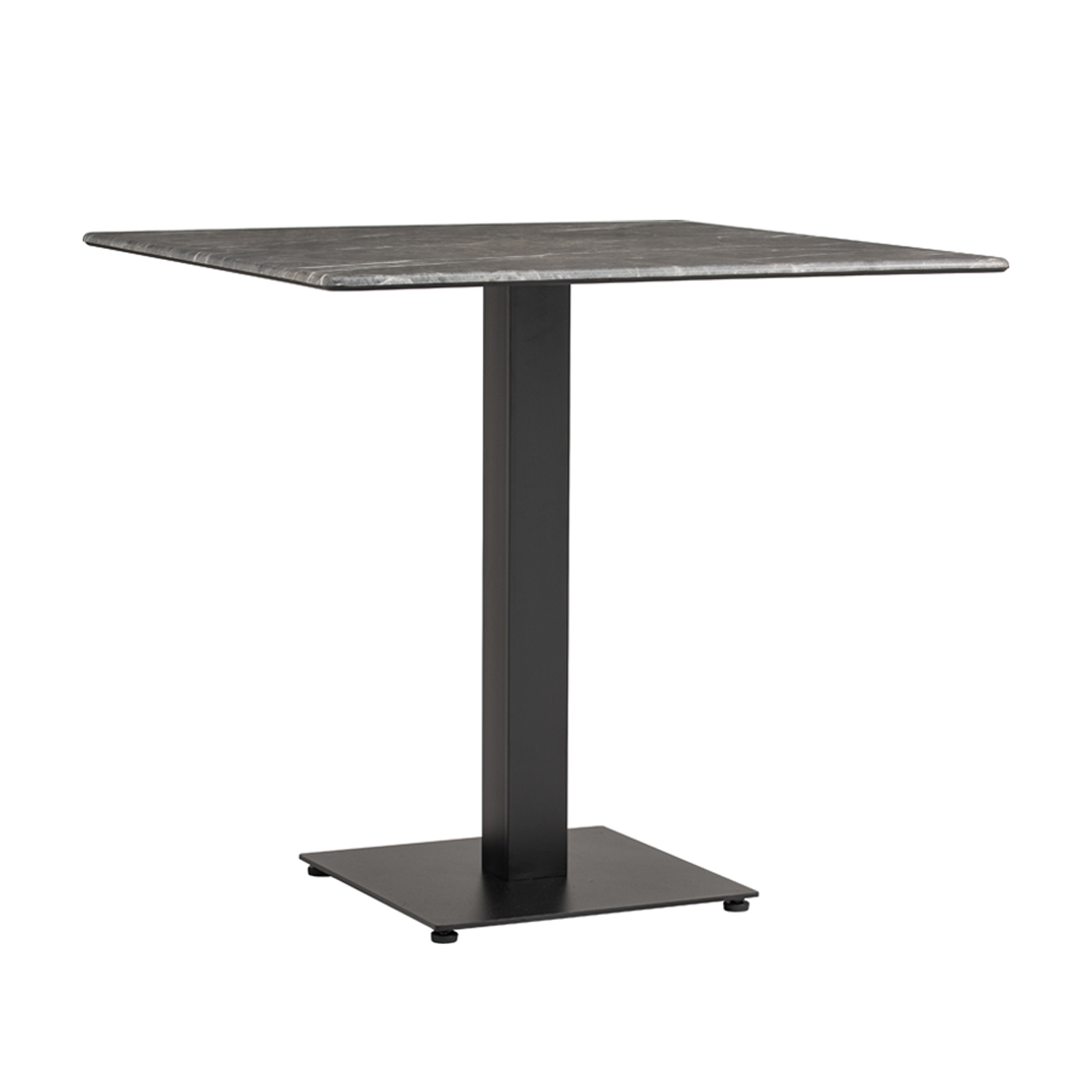 Outdoor Tisch Catania in 70x70cm Marmor Optik Grau Compact HPL Tischplatte-ING10904 Outdoor Tisch Catania in 70x70cm Marmor Optik Grau Compact HPL Tischplatte-ING10904