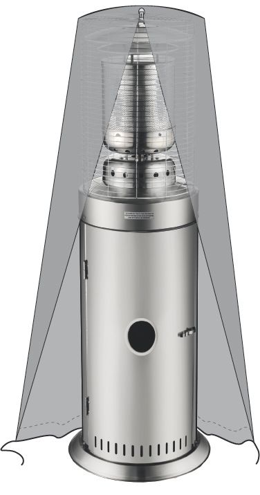 Schutzhülle  Flächenheizer 272411 580x580x(H)1460mm