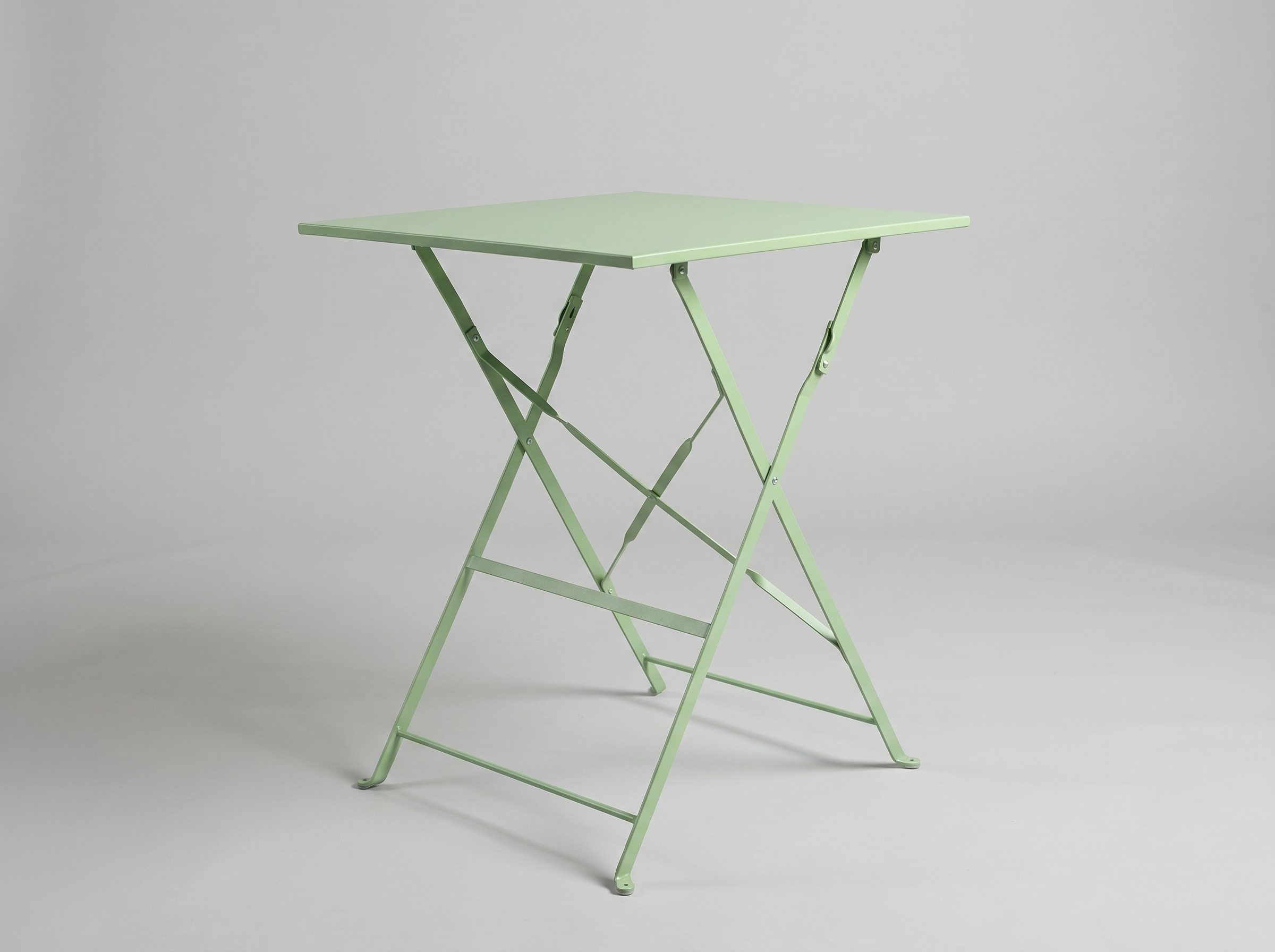 Outdoor Bistro Tisch 60x60cm Grün Stahl - Geneve klappbar