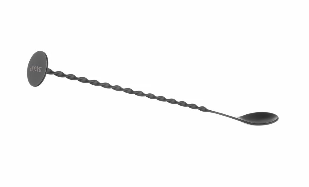 Barlöffel mit Stößel Bar up Schwarz 280x35mm-ING11106 Barlöffel mit Stößel Bar up Schwarz 280x35mm-ING11106