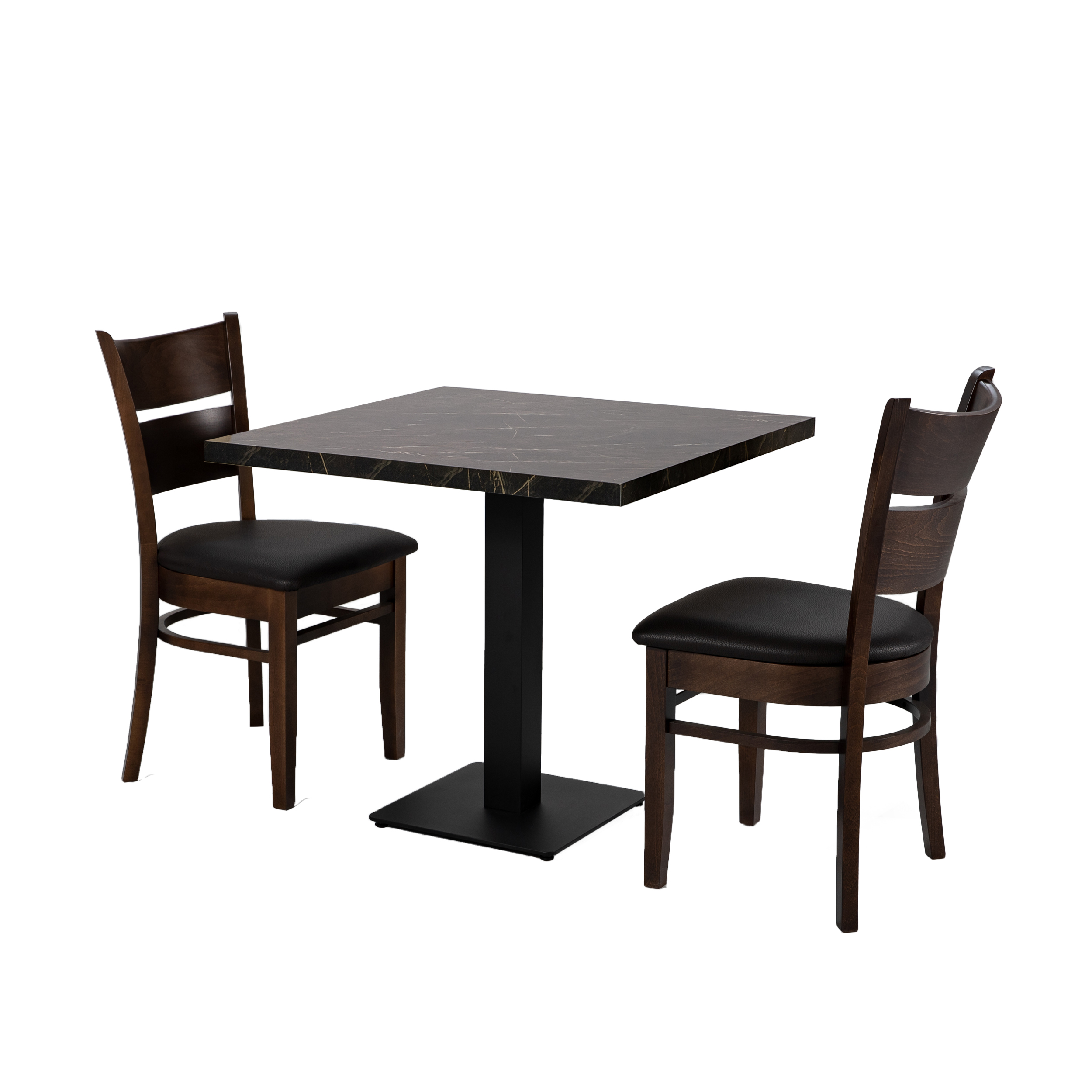 Restauranttisch Catania Braun Marmor Optik 80x80cm Bistrotisch Gastrotisch-ING10744 Restauranttisch Catania Braun Marmor Optik 80x80cm Bistrotisch Gastrotisch-ING10744