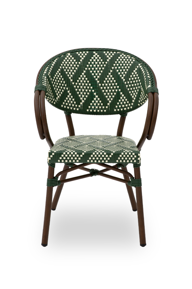 Stuhl Udine in Farbe Grün aus Technorattan Outdoor-ING10890 Stuhl Udine in Farbe Grün aus Technorattan Outdoor-ING10890