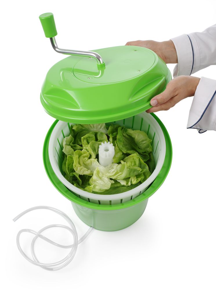 Salatschleuder 12L Grün ø335x(H)430mm-ING12827 Salatschleuder 12L Grün ø335x(H)430mm-ING12827