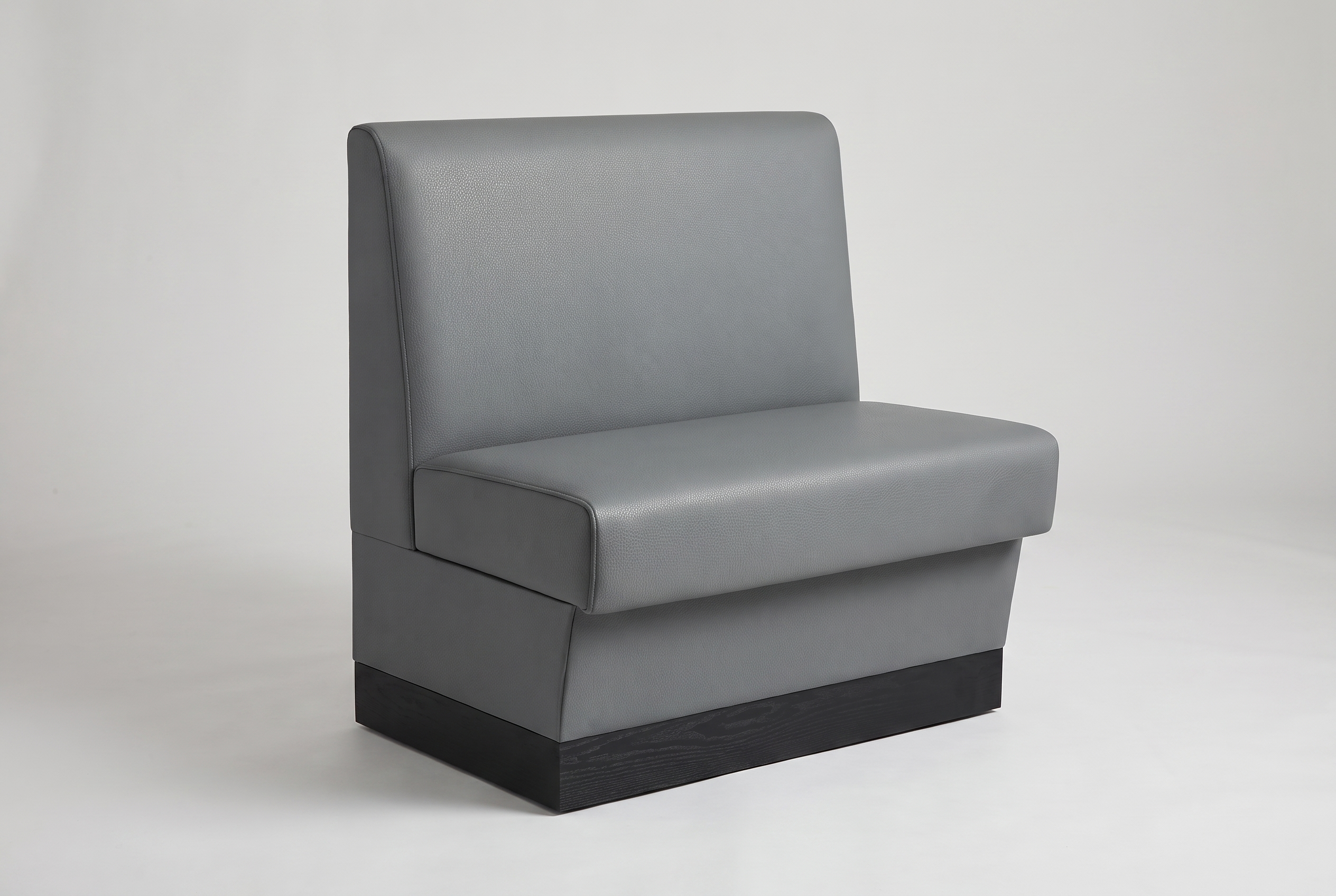 Gastrobank 60cm Grau Kunstleder Florenz Sitzbank Dinerbank