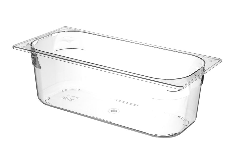 Eiscreme-Behälter Polycarbonat 5L Transparent 360x165x(H)120mm-ING12936