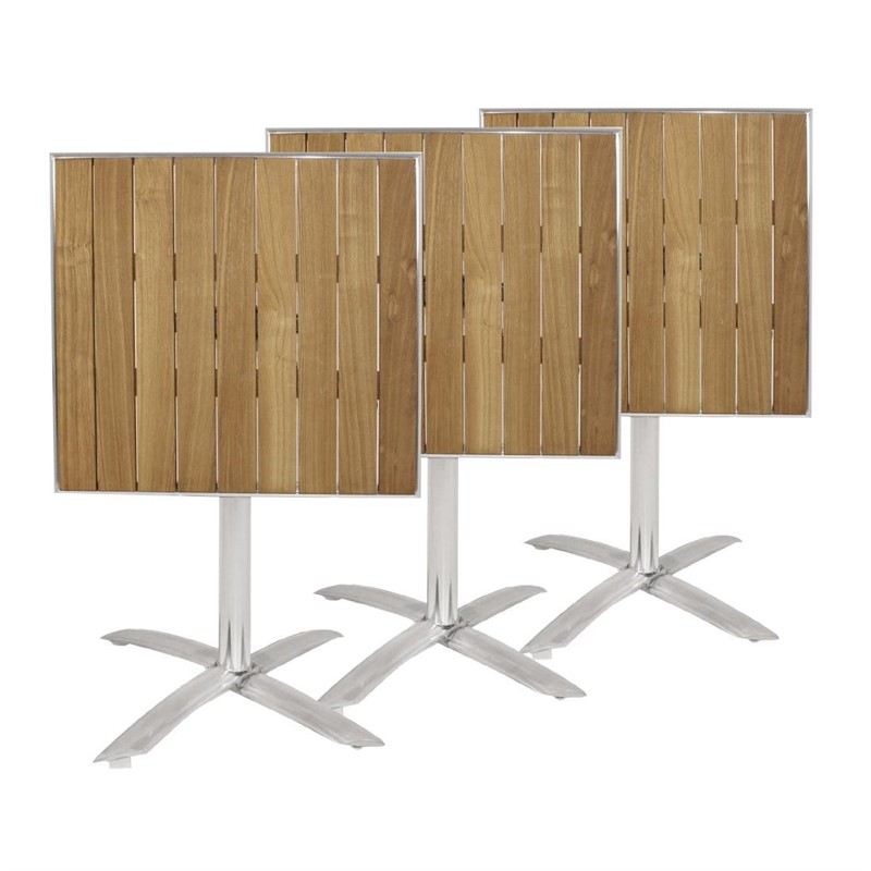Outdoor Klappbarer Tisch Lero 60x60cm Außenbereich Eschenholz 1 Bein-ING10607 Outdoor Klappbarer Tisch Lero 60x60cm Außenbereich Eschenholz 1 Bein-ING10607