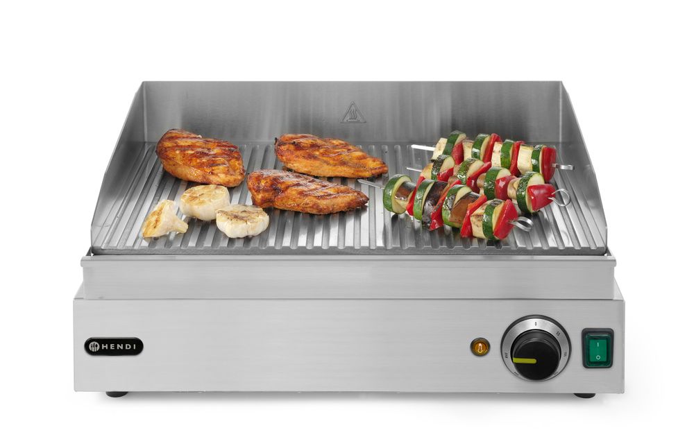 Grillplatte    Profi Line  gerillte Ausführung  230V/2400W  550x435x(H)245mm-ING11583